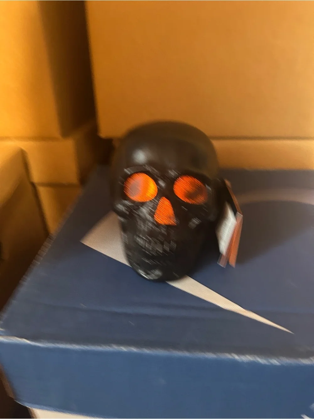 Motion-activated haunted sound effects skull Halloween